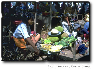 Fruit vendor, Geun Svay