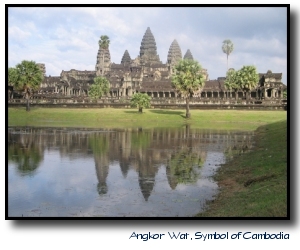 Angkor Wat, the national symbol of Cambodia