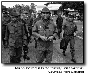 Lon Nol in 1970. Photo courtesy of Marc Cameron.