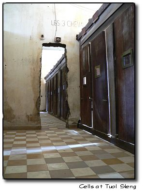 Cells at Tuol Sleng