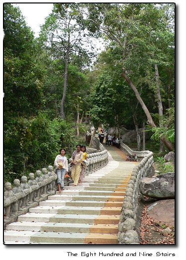 Stairs to Phnom Santuk